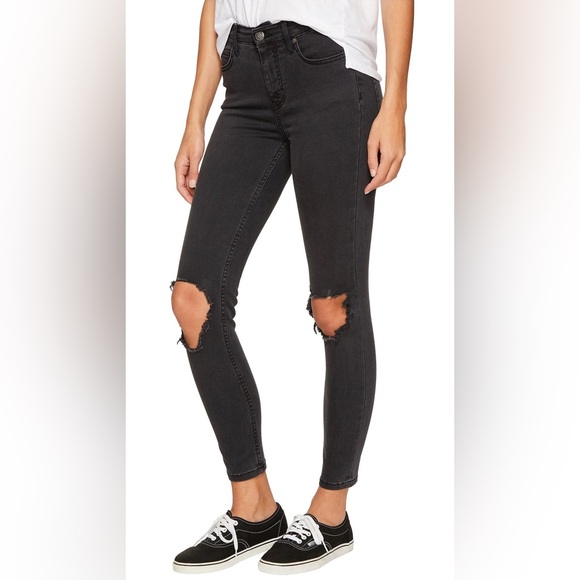 Free People Denim - Free People | NWT Women’s High Rise Distressed Skinny   Jeans